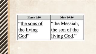Бил Грегори - Цытаты Иосии у Матфея