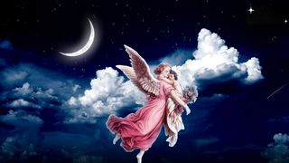 По небу полуночи ангел летел