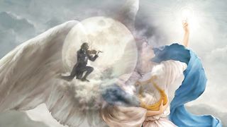 По небу полуночи ангел летел