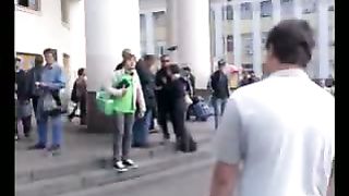 Проповедь Евангелия на киевском вокзале-2